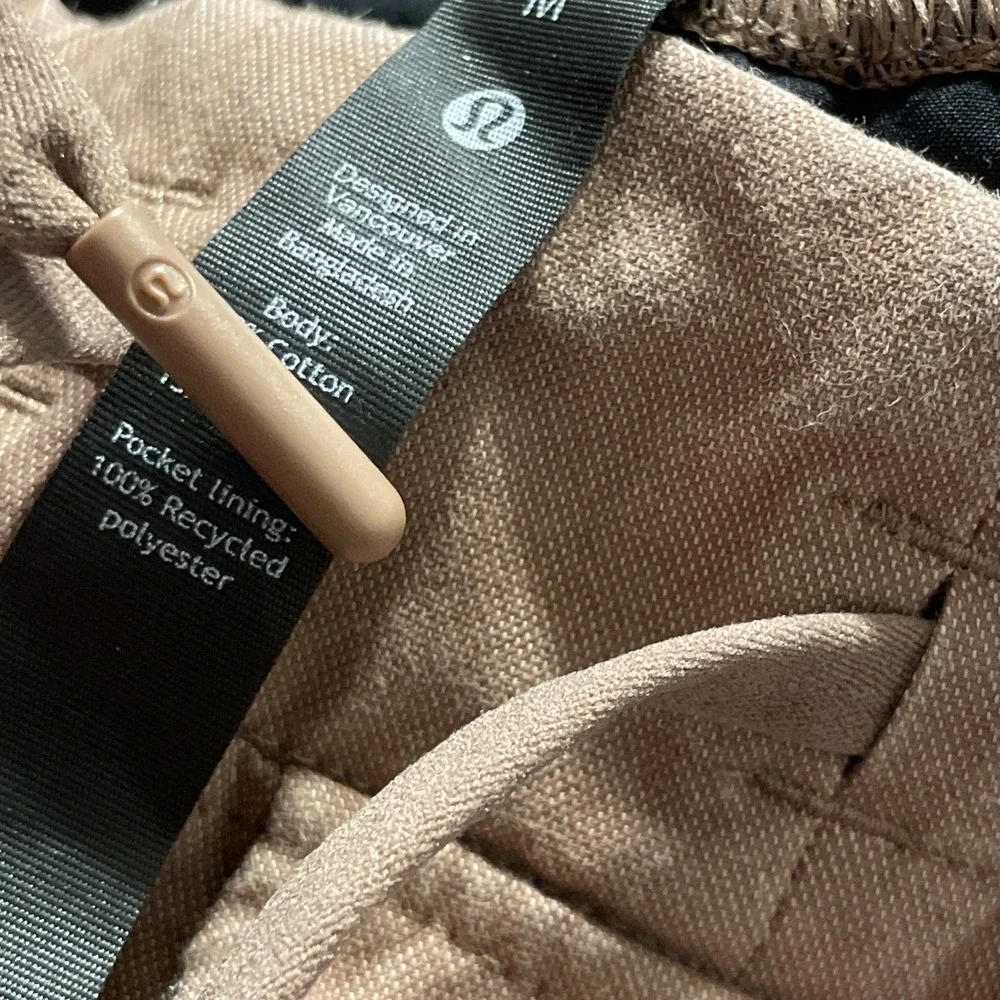 Lululemon ABC Jogger‎ Men's Medium Drawstring Athleisure Cotton Blend Earth Clay